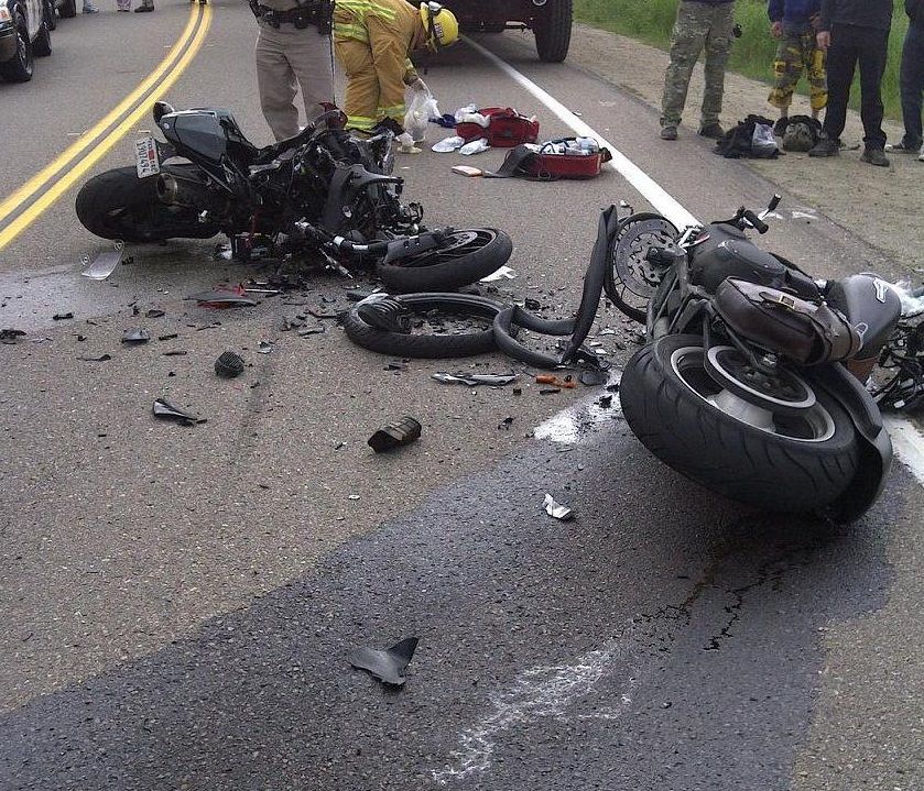 Serious motorcycle accident 
